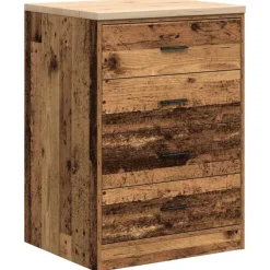 vidaXL Garageopbevaringsskab gammelt træ 60x51x85 cm