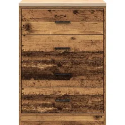 vidaXL Garageopbevaringsskab gammelt træ 60x51x85 cm