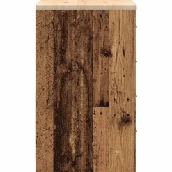 vidaXL Garageopbevaringsskab gammelt træ 60x51x85 cm