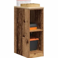 vidaXL Garageopbevaringsskab gammelt træ 30x51x85 cm