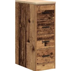 vidaXL Garageopbevaringsskab gammelt træ 30x51x85 cm