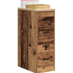 vidaXL Garageopbevaringsskab gammelt træ 30x51x85 cm