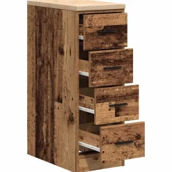 vidaXL Garageopbevaringsskab gammelt træ 30x51x85 cm