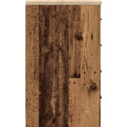 vidaXL Garageopbevaringsskab gammelt træ 30x51x85 cm