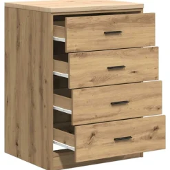 vidaXL Garageopbevaringsskab Håndværks eg 60x51x85 cm