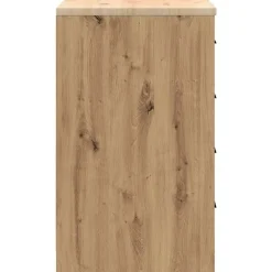 vidaXL Garageopbevaringsskab Håndværks eg 60x51x85 cm