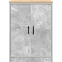 vidaXL Garageopbevaringsskab Beton Grå 60x51x85cm Massivt træ Fyrretræ