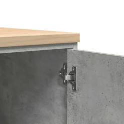 vidaXL Garageopbevaringsskab Beton Grå 60x51x85cm Massivt træ Fyrretræ