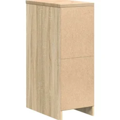 vidaXL Garageopbevaringsskab Sonoma eg 30x51x85cm Massivt træ Fyrretræ