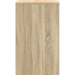 vidaXL Garageopbevaringsskab Sonoma eg 60x51x85cm Massivt træ Fyrretræ