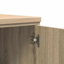 vidaXL Garageopbevaringsskab Sonoma eg 60x51x85cm Massivt træ Fyrretræ