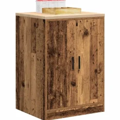 vidaXL Garageopbevaringsskab gammelt træ 60x51x85 cm