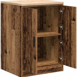 vidaXL Garageopbevaringsskab gammelt træ 60x51x85 cm