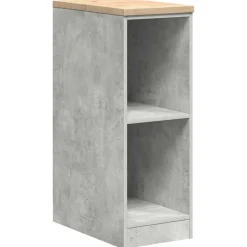 vidaXL Garageopbevaringsskab Beton Grå 30x51x85cm Massivt træ Fyrretræ