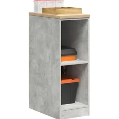 vidaXL Garageopbevaringsskab Beton Grå 30x51x85cm Massivt træ Fyrretræ
