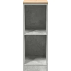 vidaXL Garageopbevaringsskab Beton Grå 30x51x85cm Massivt træ Fyrretræ