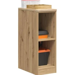 vidaXL Garageopbevaringsskab Håndværks eg 30x51x85 cm