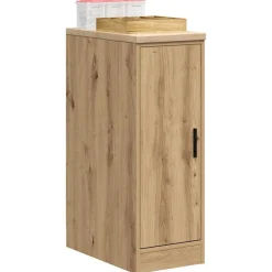 vidaXL Garageopbevaringsskab Håndværks eg 30x51x85 cm