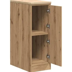 vidaXL Garageopbevaringsskab Håndværks eg 30x51x85 cm