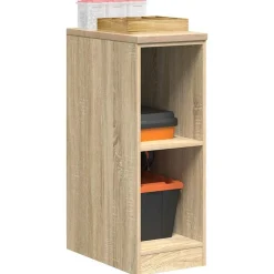 vidaXL Garageopbevaringsskab Sonoma eg 30x51x85cm Massivt træ Fyrretræ