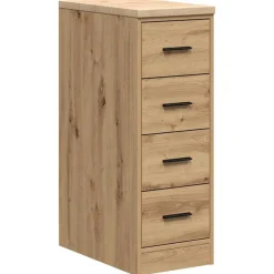vidaXL Garageopbevaringsskab Håndværks eg 30x51x85 cm