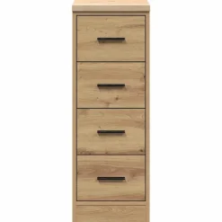vidaXL Garageopbevaringsskab Håndværks eg 30x51x85 cm