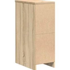 vidaXL Garageopbevaringsskab Sonoma eg 30x51x85cm Massivt træ Fyrretræ