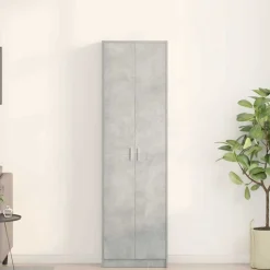 vidaXL Garderobeskab Beton Grå 55 x 25 x 189 cm Konstrueret træ