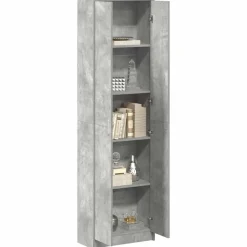 vidaXL Garderobeskab Beton Grå 55 x 25 x 189 cm Konstrueret træ