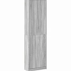 vidaXL Garderobeskab Grå Sonoma 55 x 25 x 189 cm Konstrueret træ