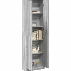 vidaXL Garderobeskab Grå Sonoma 55 x 25 x 189 cm Konstrueret træ