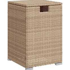 vidaXL gasflaskeskjuler 40x40x60 cm polyrattan beige