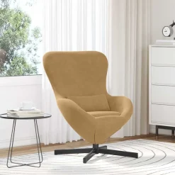 vidaXL Æggestol Brun 63 x 73 x 90 cm Fløjl