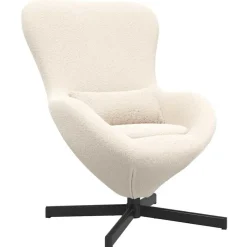 vidaXL Æggestol Creme 63 x 73 x 90 cm Stof