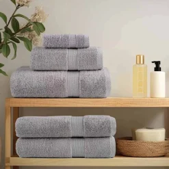 vidaXL Gæstehåndklæde SOLUND 2 pcs Grå 15 x 21 cm 550 gsm