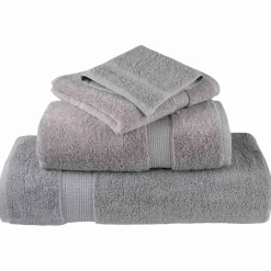 vidaXL Gæstehåndklæde SOLUND 2 pcs Grå 15 x 21 cm 550 gsm