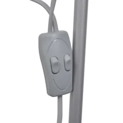 vidaXL gulvlampe grå