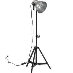 vidaXL gulvlampe 35x35x65/95 cm 25 W E27 vintagesølv