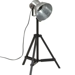 vidaXL gulvlampe 35x35x65/95 cm 25 W E27 vintagesølv