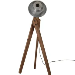 vidaXL gulvlampe 45x45x120 cm 25 W E27 vintagesølv