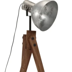 vidaXL gulvlampe 45x45x120 cm 25 W E27 vintagesølv