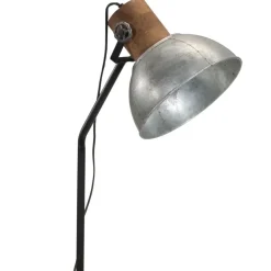 vidaXL gulvlampe 30x30x100-150 cm 25 W E27 vintagesølv