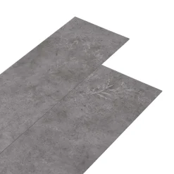 vidaXL Gulvplanker 36 pcs BetonGrå 5,02 m² PVC