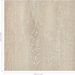 vidaXL Gulvplanker 55 pcs Beige 5,11 m² PVC