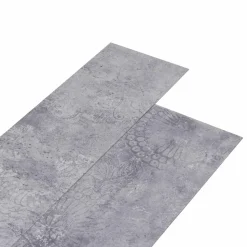 vidaXL Gulvplanker 18 pcs Grå 5,26 m² PVC