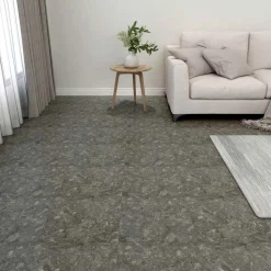 vidaXL Gulvplanker 55 pcs Grå 5,11 m² PVC