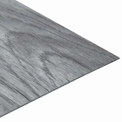 vidaXL Gulvplanker 55 pcs Lysegrå 5,11 m² PVC