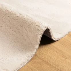 vidaXL gulvtæppe HUARTE 60x110 cm kort luv og vaskbart beige