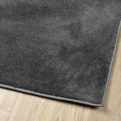 vidaXL gulvtæppe OVIEDO 80x250 cm kort luv antracitgrå