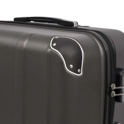 vidaXL hardcase trolleysæt fire dele antracitgrå